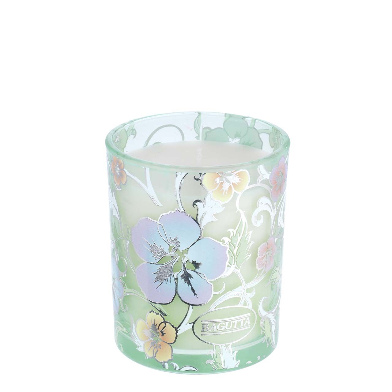 BICCHIERE CON CERA PROFUMATA 150gr - Fiori verde Lavanda
